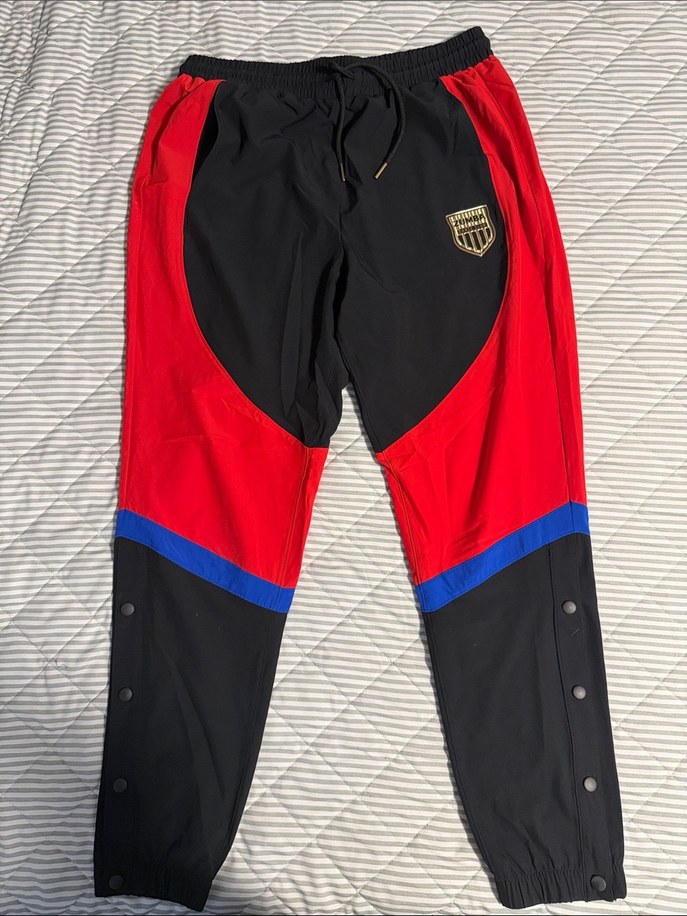 Unisex Zumba Fitness Black Red and Blue Kids Joggers